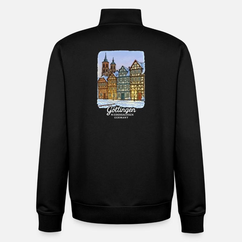 Göttingen - Unisex Organic Zip Sweatshirt von Stanley/Stella - Schwarz