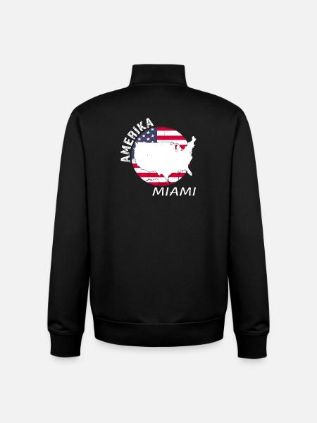 Miami - Sweat zippé unisexe en coton bio Stanley/Stella - noir