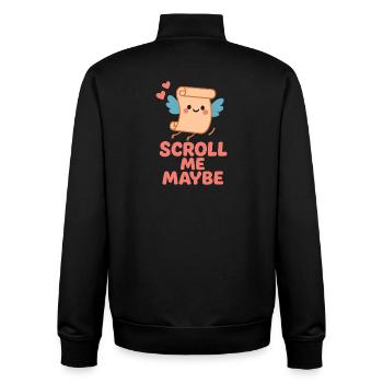 Ancient Love Mythology Romance Vintage - Unisex Organic Zip Sweatshirt by Stanley/Stella - black - Back - AI Model Male 185 light (185cm)