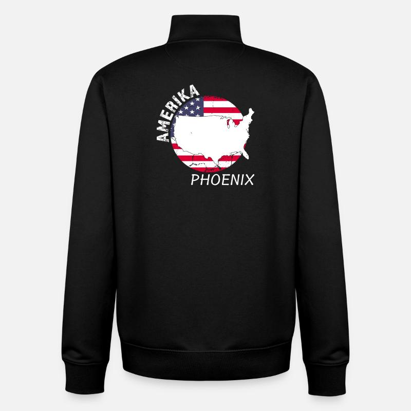 Phoenix - Unisex Organic Zip Sweatshirt by Stanley/Stella - black