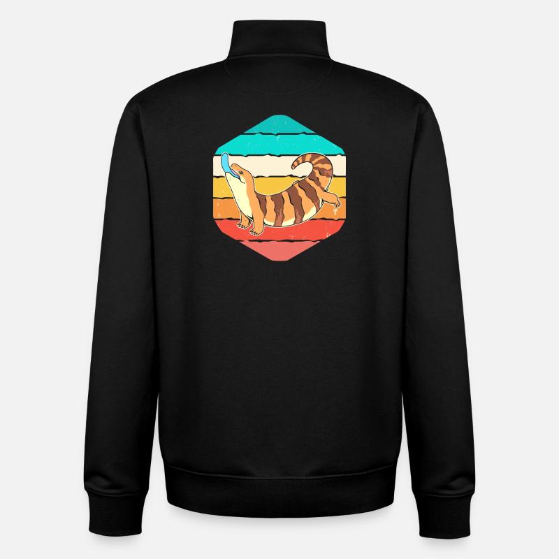 Eidechse - Unisex Organic Zip Sweatshirt von Stanley/Stella - Schwarz