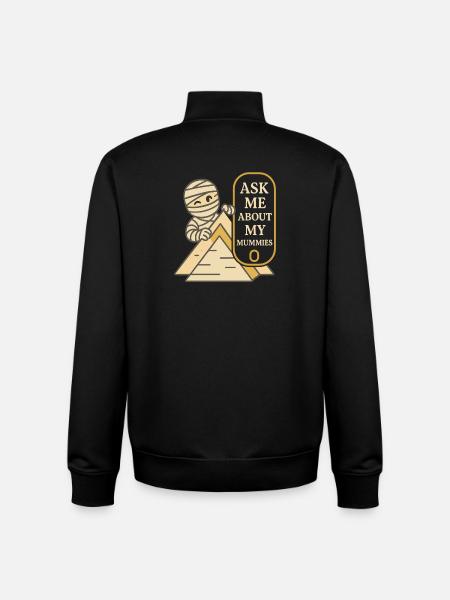 Pharaoh Archaeology in Ancient Egypt - Unisex Organic Zip Sweatshirt by Stanley/Stella - black