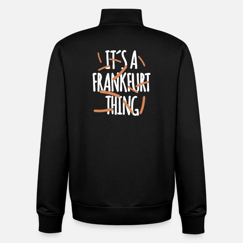 It's a Frankfurt Thing - Unisex Organic Zip Sweatshirt by Stanley/Stella - black