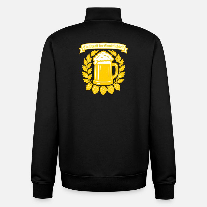 Ein Prosit der Gemütlichkeit - Sweat zippé unisexe en coton bio Stanley/Stella - noir