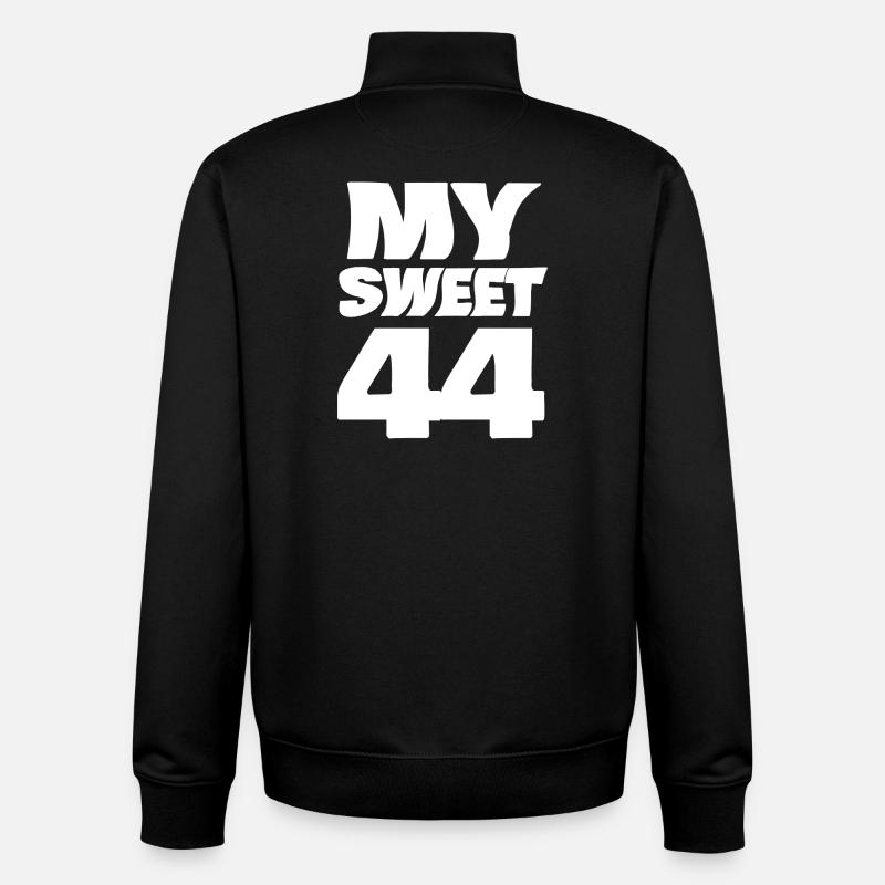 Suess 44 - Sweat zippé unisexe en coton bio Stanley/Stella - noir