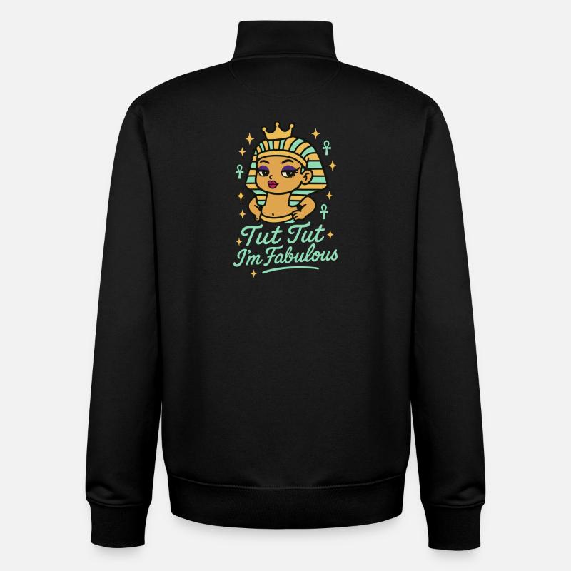 Pharaoh Archaeology in Ancient Egypt - Unisex Organic Zip Sweatshirt by Stanley/Stella - black