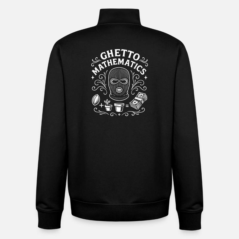 Ghetto Mathematics - Unisex Organic Zip Sweatshirt von Stanley/Stella - Schwarz