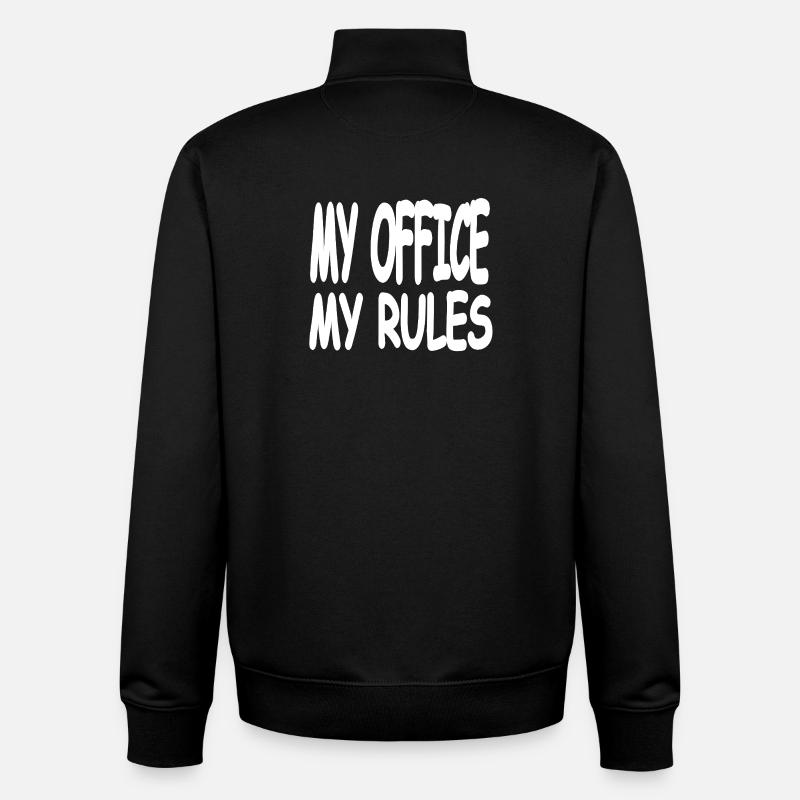 Bureau - Sweat zippé unisexe en coton bio Stanley/Stella - noir