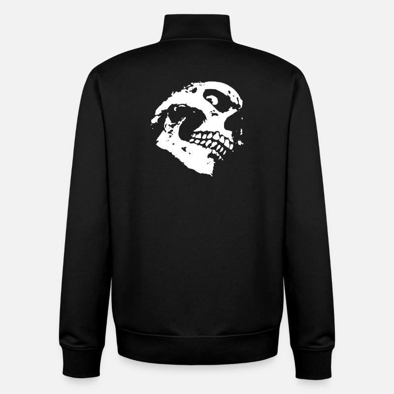 Schädel - Unisex Organic Zip Sweatshirt von Stanley/Stella - Schwarz