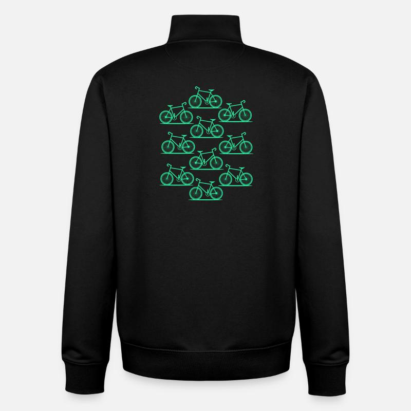 Fahrrad  - Unisex Organic Zip Sweatshirt von Stanley/Stella - Schwarz
