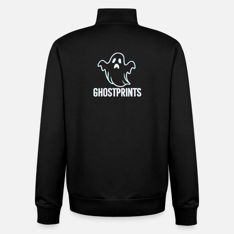 Ghost-Logo - Unisex Organic Zip Sweatshirt von Stanley/Stella - Schwarz