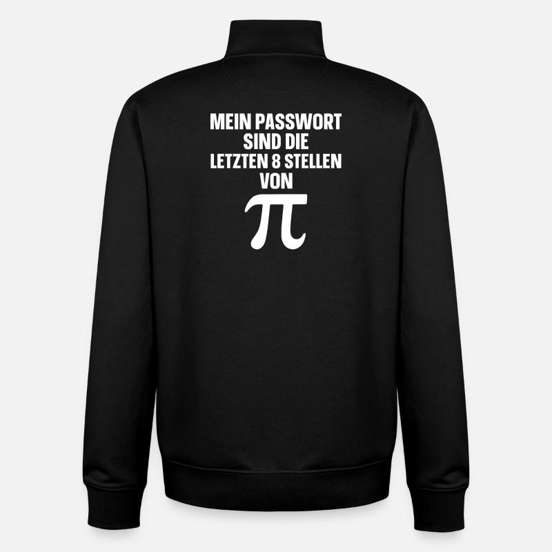 Die letzten 8 Stellen von PI - Unisex Organic Zip Sweatshirt von Stanley/Stella - Schwarz