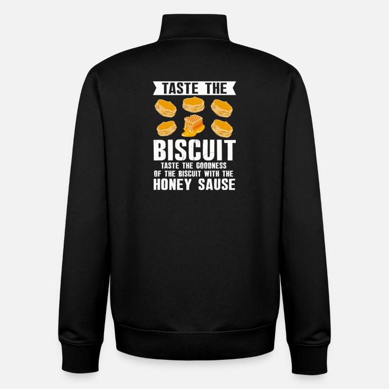 Honigkeks-Soßen-Illustration - Unisex Organic Zip Sweatshirt von Stanley/Stella - Schwarz