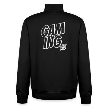 Gaming Schriftzug - Unisex Organic Zip Sweatshirt von Stanley/Stella - Schwarz - Hinten - AI Model Male 185 light (185cm)