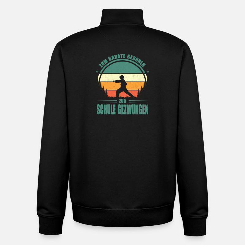Karate Training Geschenke Karatetraining - Unisex Organic Zip Sweatshirt von Stanley/Stella - Schwarz