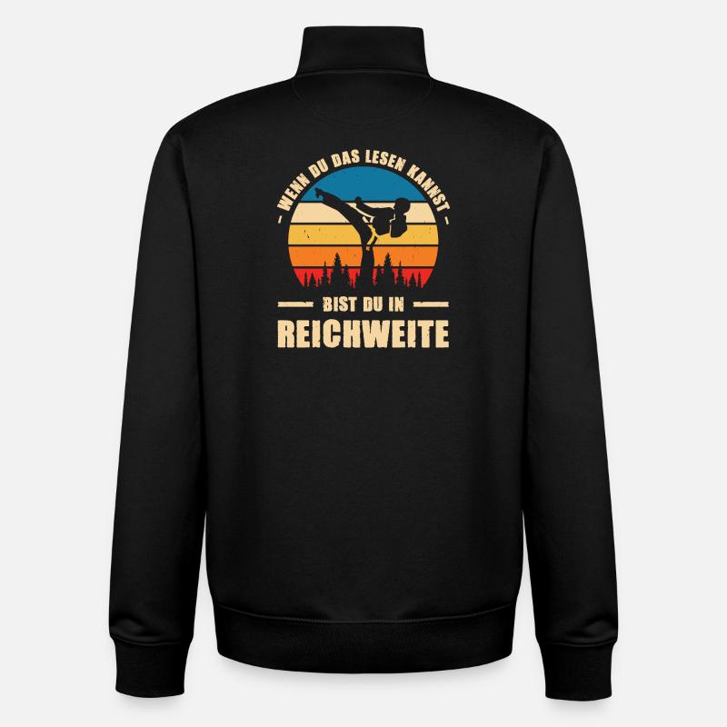 Karate Training Gifts Karate Training - Unisex Organic Zip Sweatshirt by Stanley/Stella - black