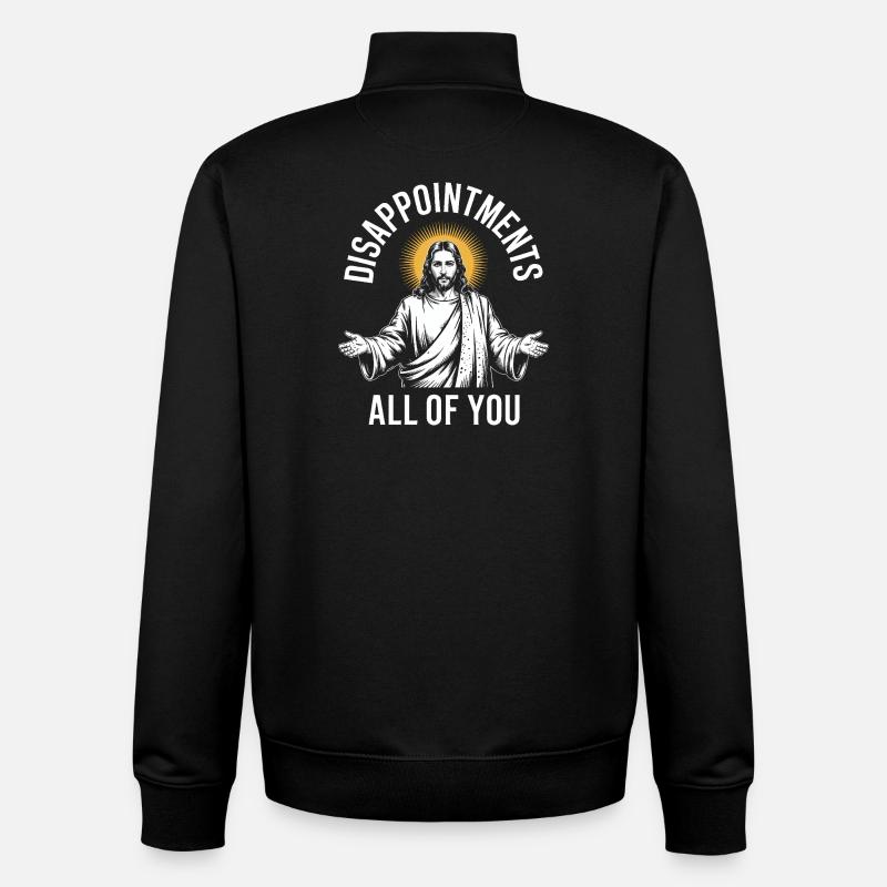 Enttäuschungen euch allen - Unisex Organic Zip Sweatshirt von Stanley/Stella - Schwarz