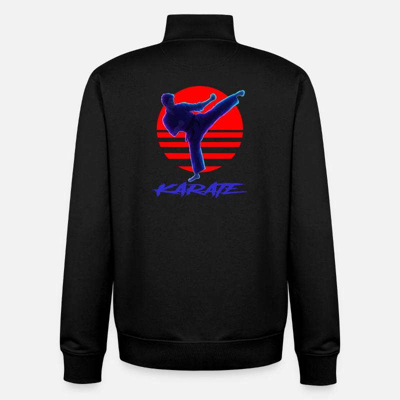Karate - Unisex Organic Zip Sweatshirt von Stanley/Stella - Schwarz
