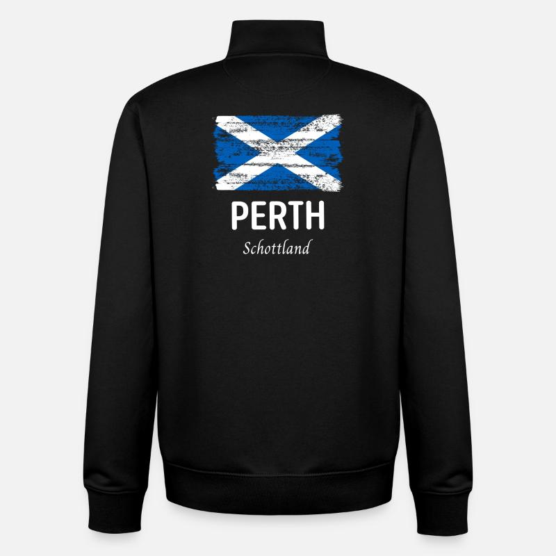 Perth - Unisex Organic Zip Sweatshirt by Stanley/Stella - black