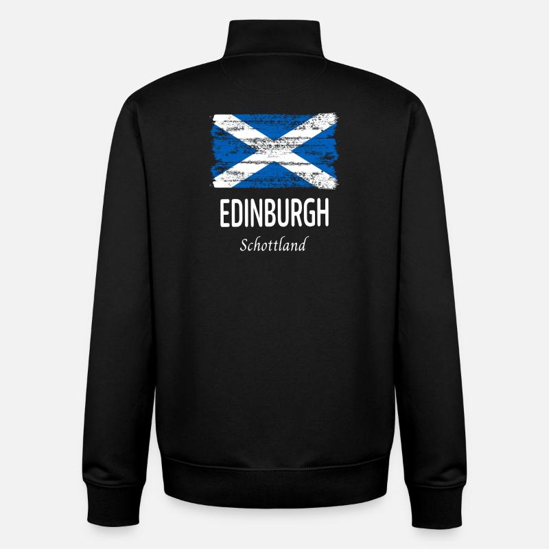Edinburgh - Unisex Organic Zip Sweatshirt von Stanley/Stella - Schwarz