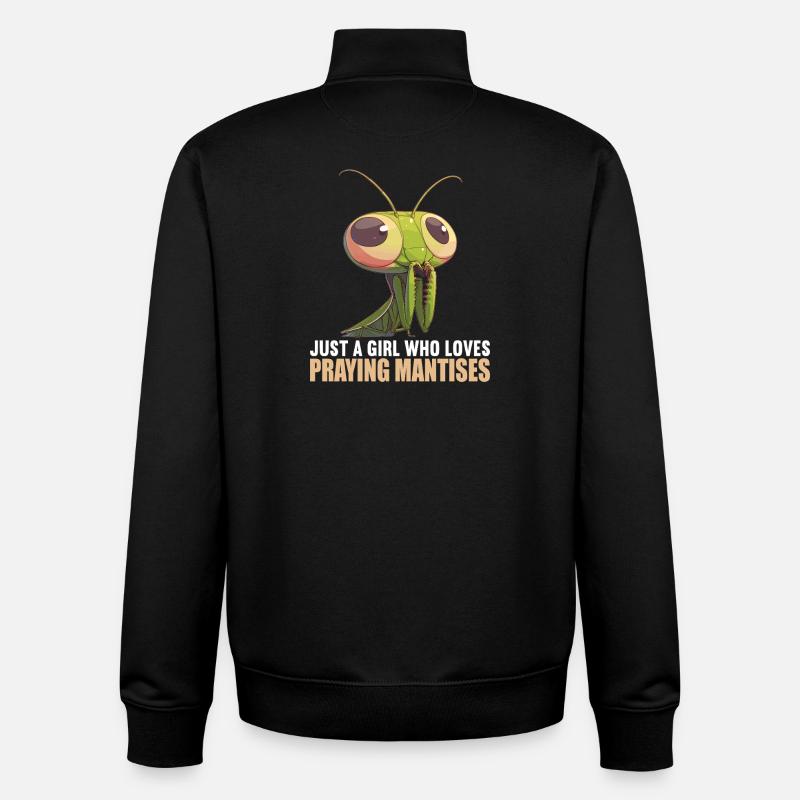 Praying mantises Praying mantis - Unisex Organic Zip Sweatshirt by Stanley/Stella - black