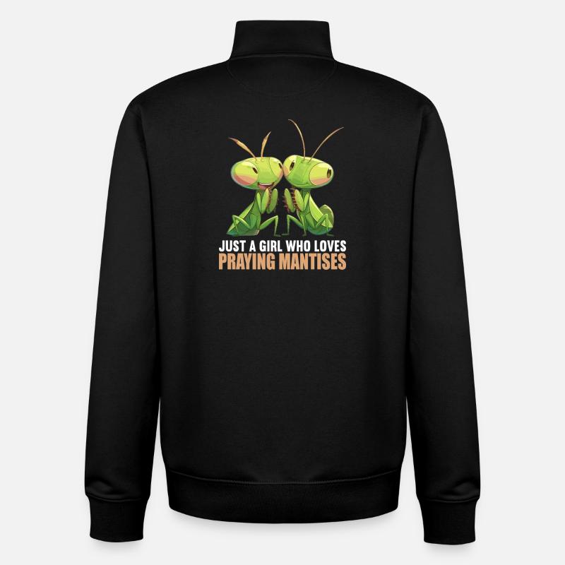 Praying mantises Praying mantis - Unisex Organic Zip Sweatshirt by Stanley/Stella - black