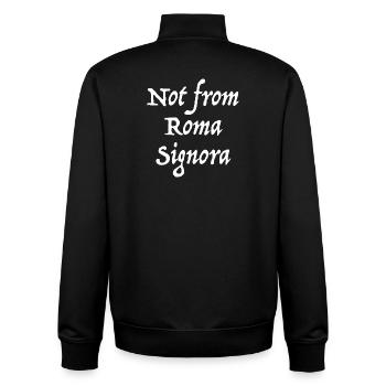 Rome Italy Rom Italien - Unisex Organic Zip Sweatshirt von Stanley/Stella - Schwarz - Hinten - AI Model Male 185 light (185cm)