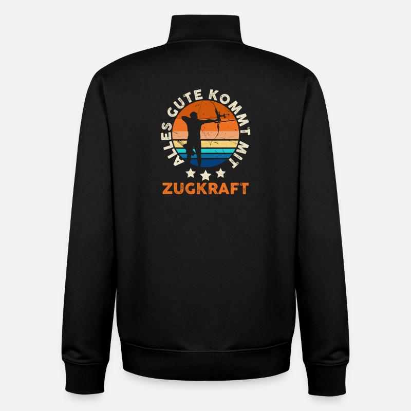 Bogenschütze Bogensport Bogenschießen - Unisex Organic Zip Sweatshirt von Stanley/Stella - Schwarz
