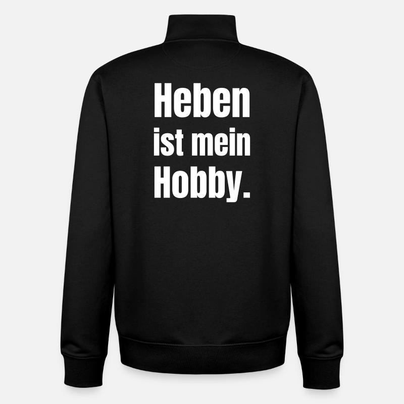 Lifting is my hobby - Unisex Organic Zip Sweatshirt by Stanley/Stella - black