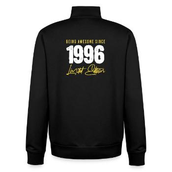 30e anniversaire 1996 - Sweat zippé unisexe en coton bio Stanley/Stella - noir - Dos - AI Model Male 185 light (185cm)