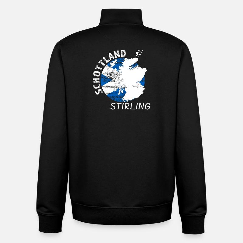 Stirling - Unisex Organic Zip Sweatshirt by Stanley/Stella - black