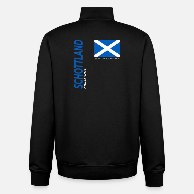 Millport - Unisex Organic Zip Sweatshirt von Stanley/Stella - Schwarz
