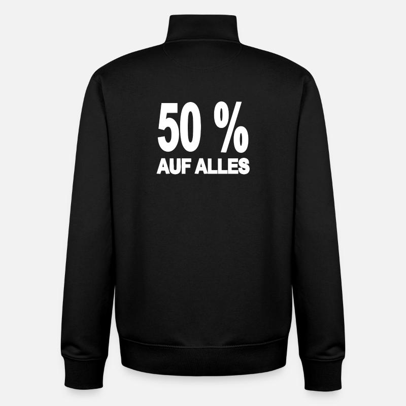 Rabatt - Unisex Organic Zip Sweatshirt von Stanley/Stella - Schwarz