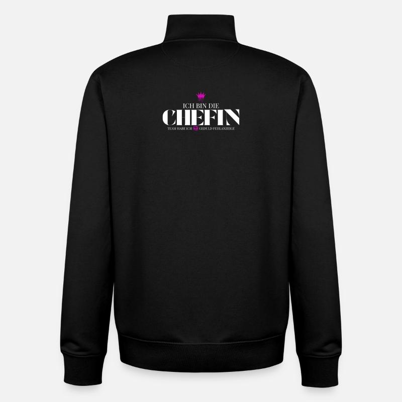 Équipe J’ai de la patience - Sweat zippé unisexe en coton bio Stanley/Stella - noir