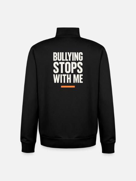 Anti-mobbing-freundlichkeit, Stehen Sie - Unisex Organic Zip Sweatshirt von Stanley/Stella - Schwarz