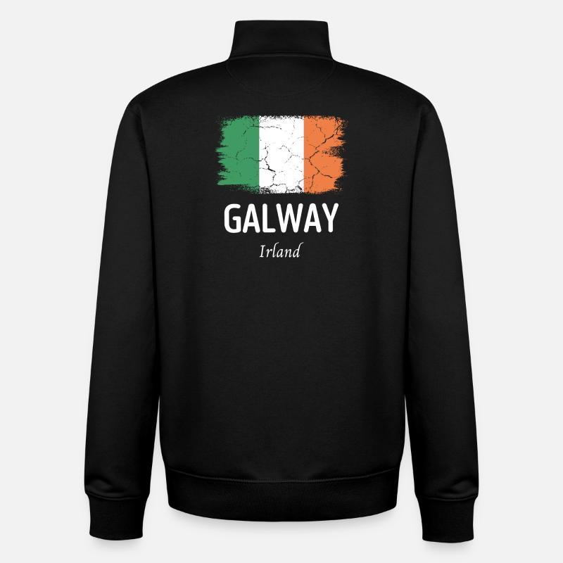 Galway - Unisex Organic Zip Sweatshirt von Stanley/Stella - Schwarz