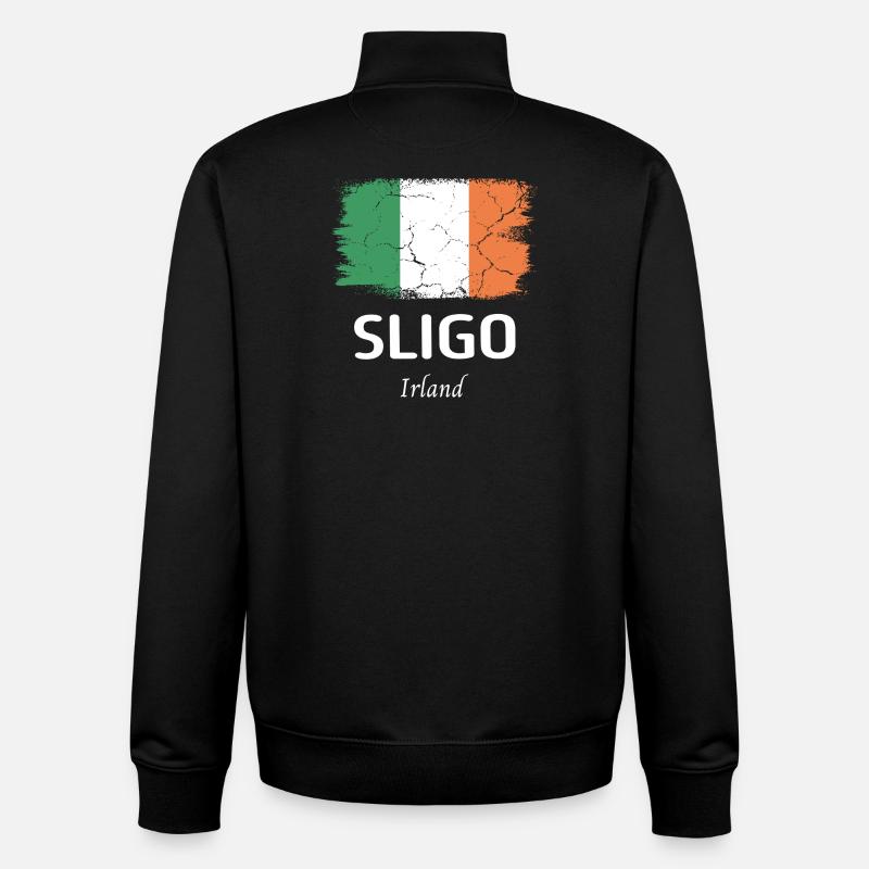 Sligo - Sweat zippé unisexe en coton bio Stanley/Stella - noir