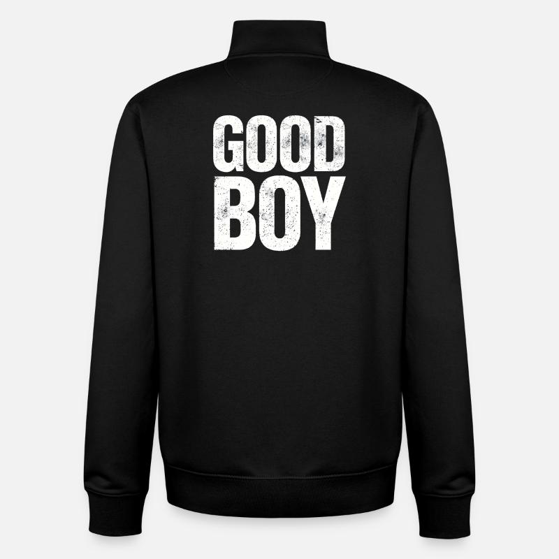 C’est bien - Sweat zippé unisexe en coton bio Stanley/Stella - noir