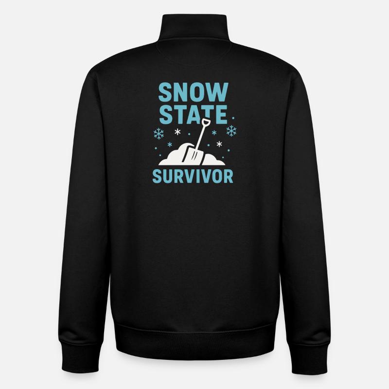 Kaltes Staatsleben Geschenk Eiskalte - Unisex Organic Zip Sweatshirt von Stanley/Stella - Schwarz