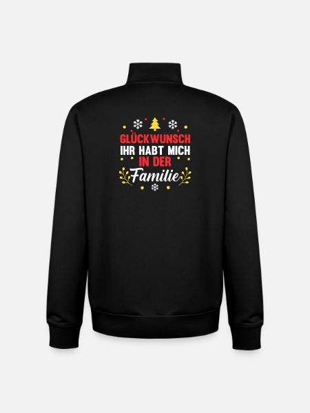 Santa Claus Christmas Time Christmas - Unisex Organic Zip Sweatshirt by Stanley/Stella - black