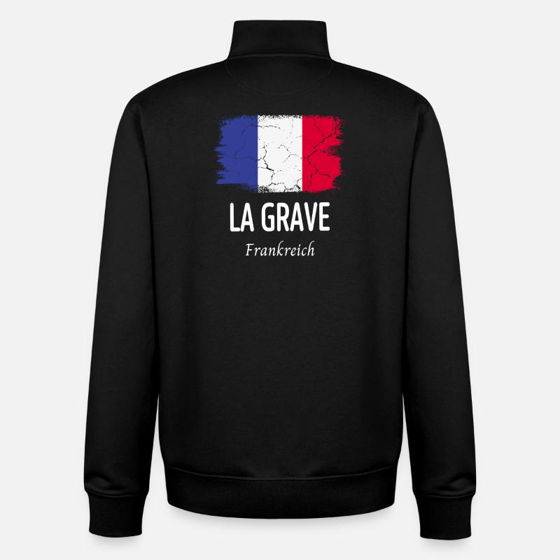 La Grave - Unisex Organic Zip Sweatshirt von Stanley/Stella - Schwarz