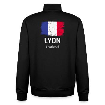 Lyon - Unisex Organic Zip Sweatshirt von Stanley/Stella - Schwarz - Hinten - AI Model Male 185 light (185cm)