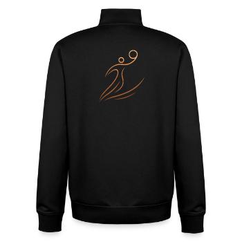 Basketball Basketball Player Gift Idea Baller Bball - Unisex Organic Zip Sweatshirt by Stanley/Stella - black - Back - AI Model Male 185 light (185cm)