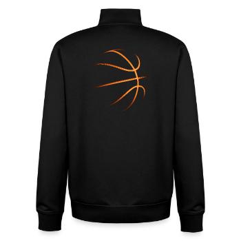 Basketball Basketball Player Gift Idea Baller Bball - Unisex Organic Zip Sweatshirt by Stanley/Stella - black - Back - AI Model Male 185 light (185cm)