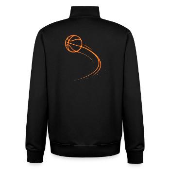 Basketball Basketball Player Gift Idea Baller Bball - Unisex Organic Zip Sweatshirt by Stanley/Stella - black - Back - AI Model Male 185 light (185cm)