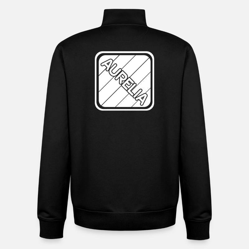 Aurélia - Sweat zippé unisexe en coton bio Stanley/Stella - noir