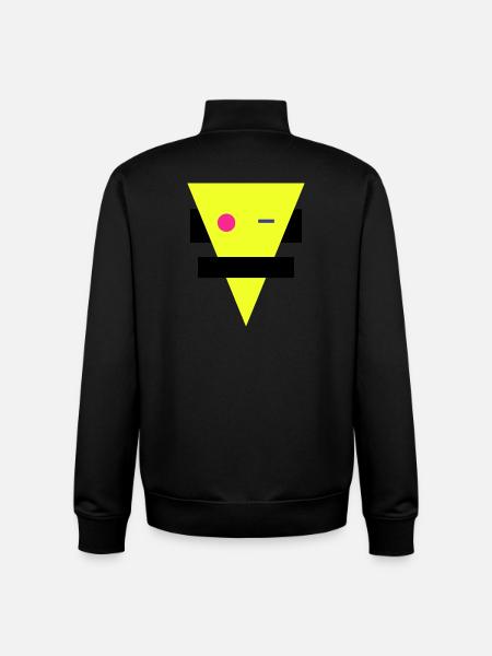 Neon Geometric Silhouette - Unisex Organic Zip Sweatshirt by Stanley/Stella - black