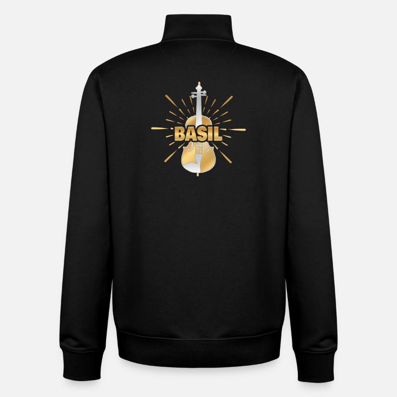 Basil - Unisex Organic Zip Sweatshirt by Stanley/Stella - black