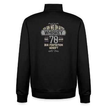 70. Geburtstag 70 Jahre alt Spruch Geschenk - Unisex Organic Zip Sweatshirt von Stanley/Stella - Schwarz - Hinten - AI Model Male 185 light (185cm)