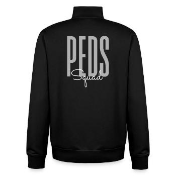 Pädiatrische Pflegeteam – Kinderpflege-Krankenpflege-Pädiatrie - Unisex Organic Zip Sweatshirt von Stanley/Stella - Schwarz - Hinten - AI Model Male 185 light (185cm)